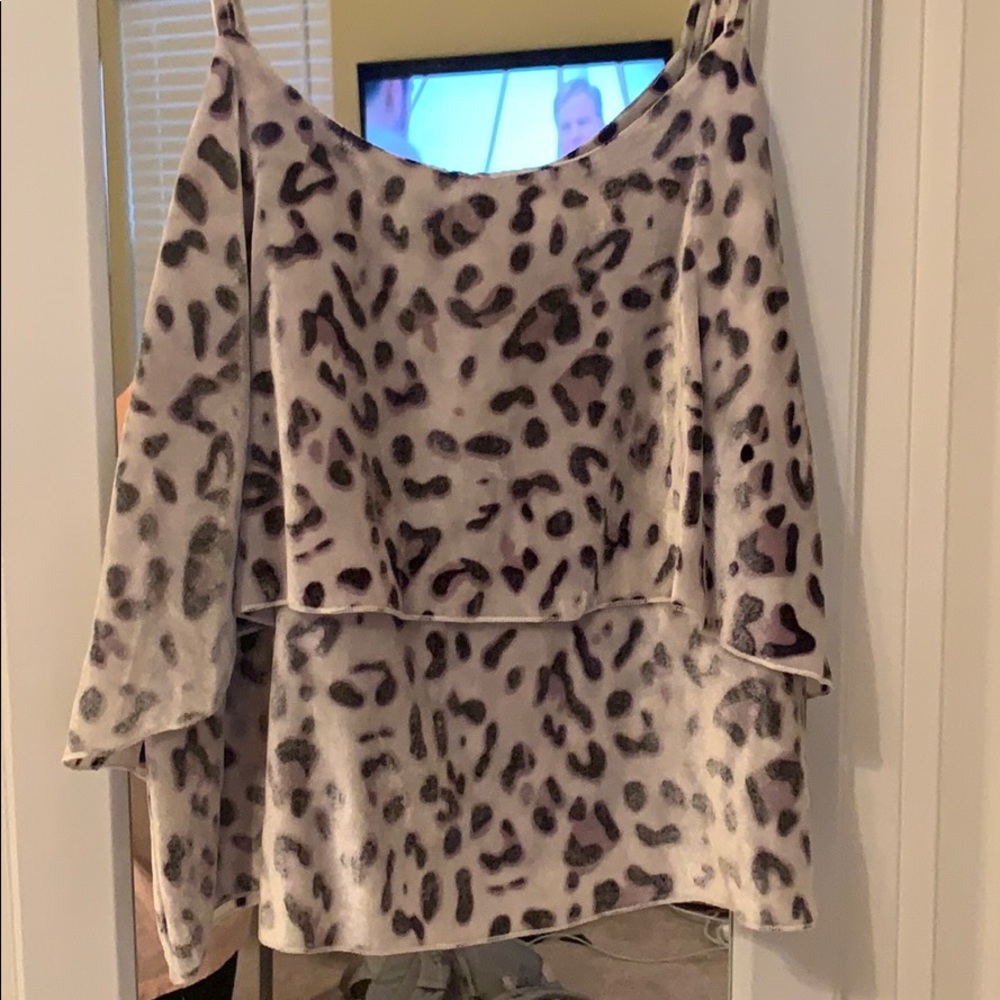 Leopard Velvet Top